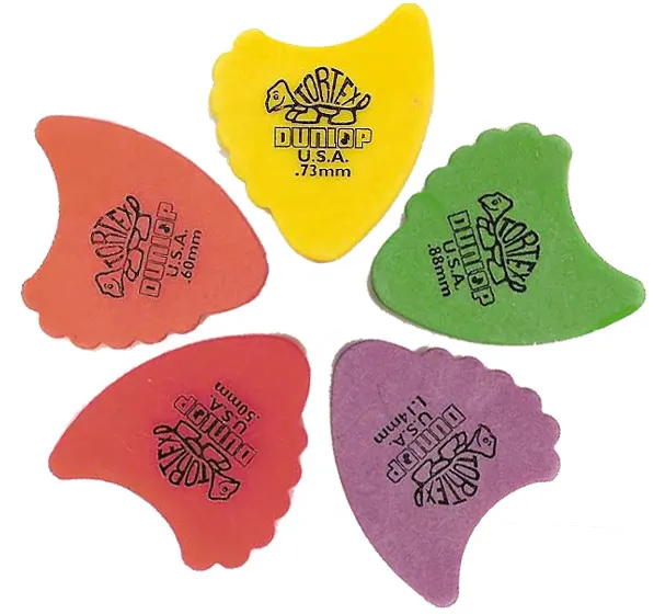 Dunlop Tortex Fins Guitar Pick Plectrum Mediator 0.5mm-1.14mm, sell by 1 piece