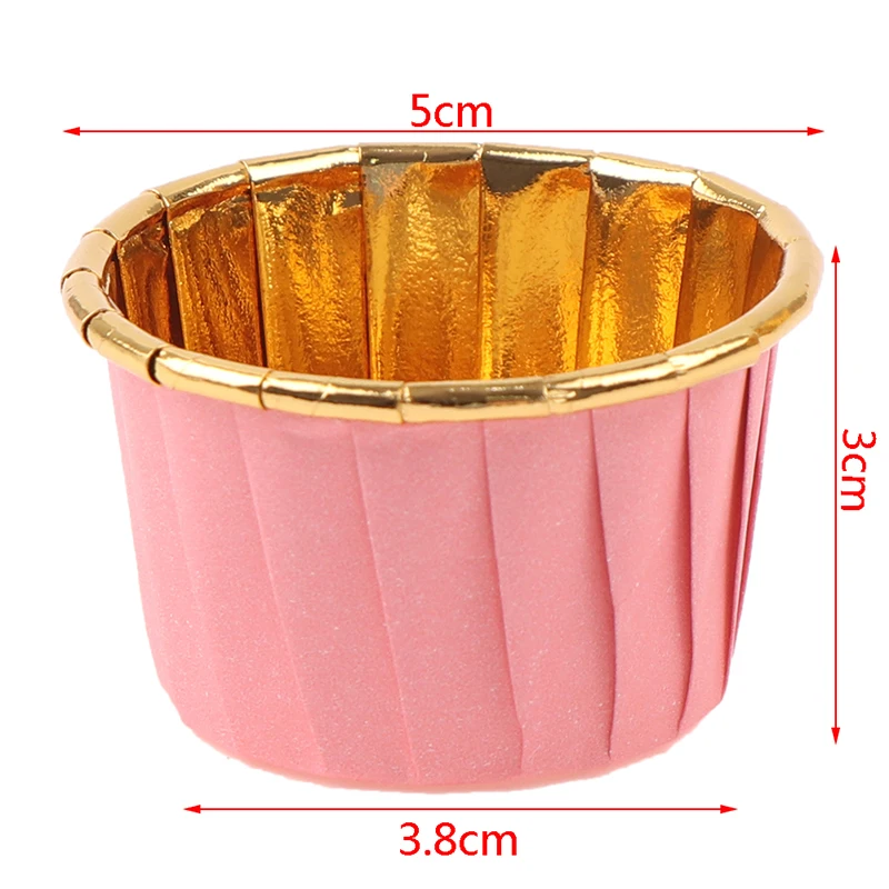 50PCS Pack Muffin Cupcake Liner Cake Wrappers Baking Cup Tray Case Cake Paper Cups Pastry Tools Party Supplies