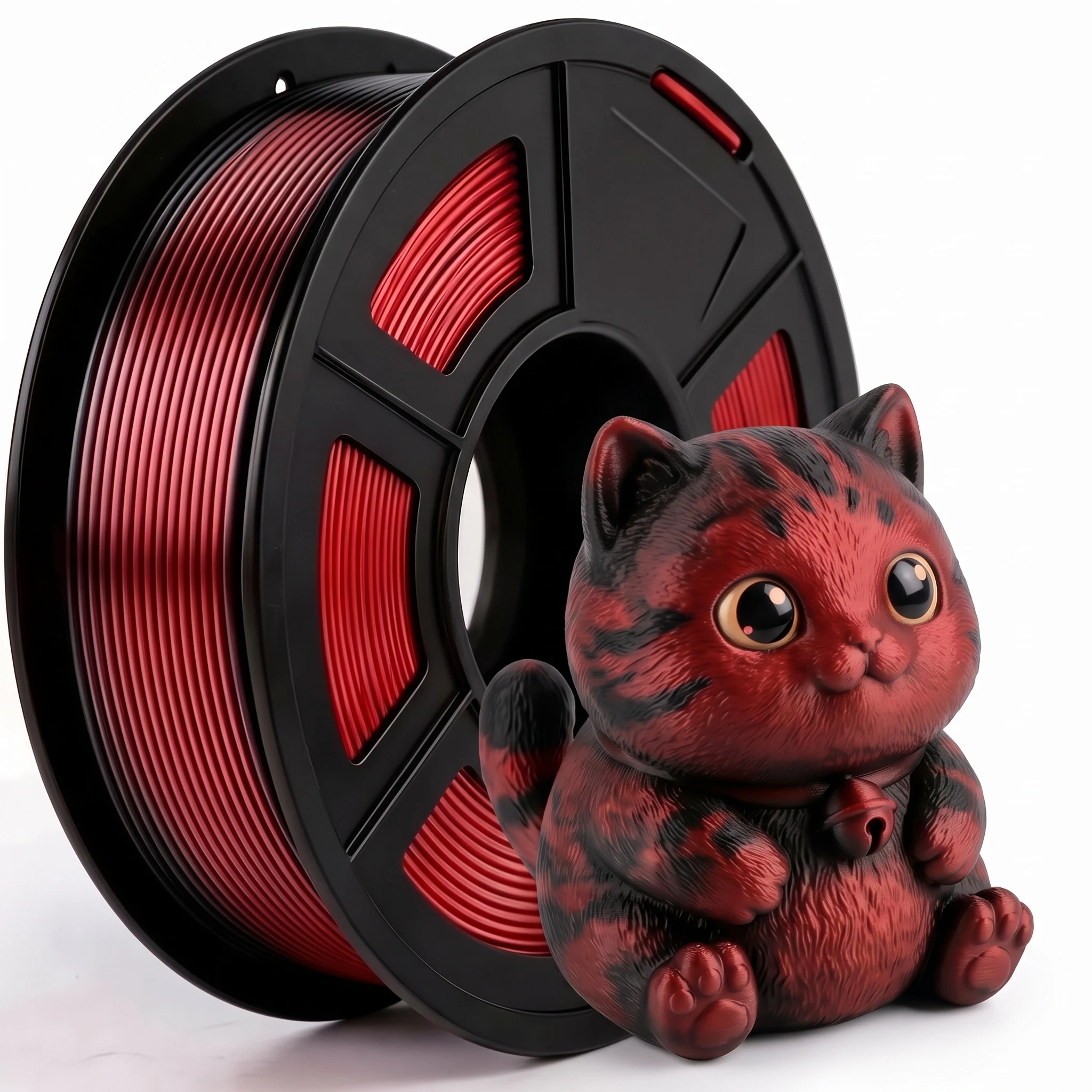 Silk PLA Dual Color Coextrusion Filament 1.75mm 250g Color Change 3D Printer Filament for Creative Printing Projects