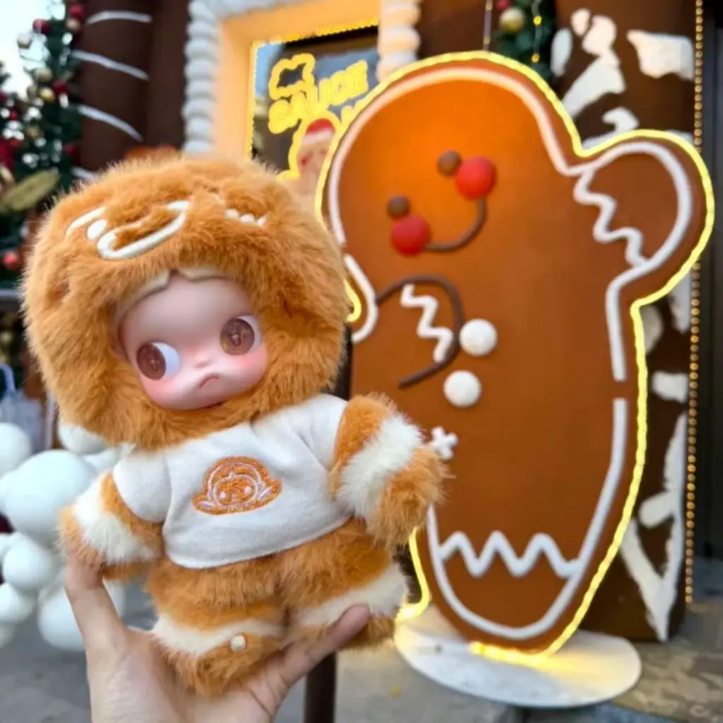 

100% подлинный POP MART Zsiga Gingerbread Man 1/8, оригинальная фигурка, Рождественская Коллекционная игрушка, фигурка, праздничный подарок