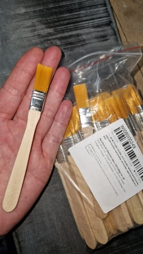 24/48/72 nylon brushes, short wooden handle art paint brushes, watercolor brushes, wall brushes, art brushes, cleaning tools photo review