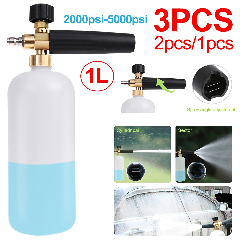 1/2/3pcs Car Auto Wash Foam Gun High Pressure Auto Washer Snow Foam Lance Soap Foamer Deep Cleaning Water Gun Cleaning Tool