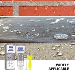 Jaysuing Waterproof Agent Glue Strong Bond Window Bathroom Penetrating Agent Anti-Leaking Invisible Sealant Liquid With Scraper
