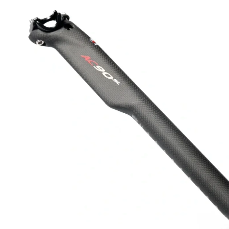 Najnowszy rower szosowy aero matowy 3K w całości z włókna węglowego sztyca rowerowa wyścigowa karbonowa sztyca MTB 27,2/30,8/31,6*350/400mm — zdjęcie 2