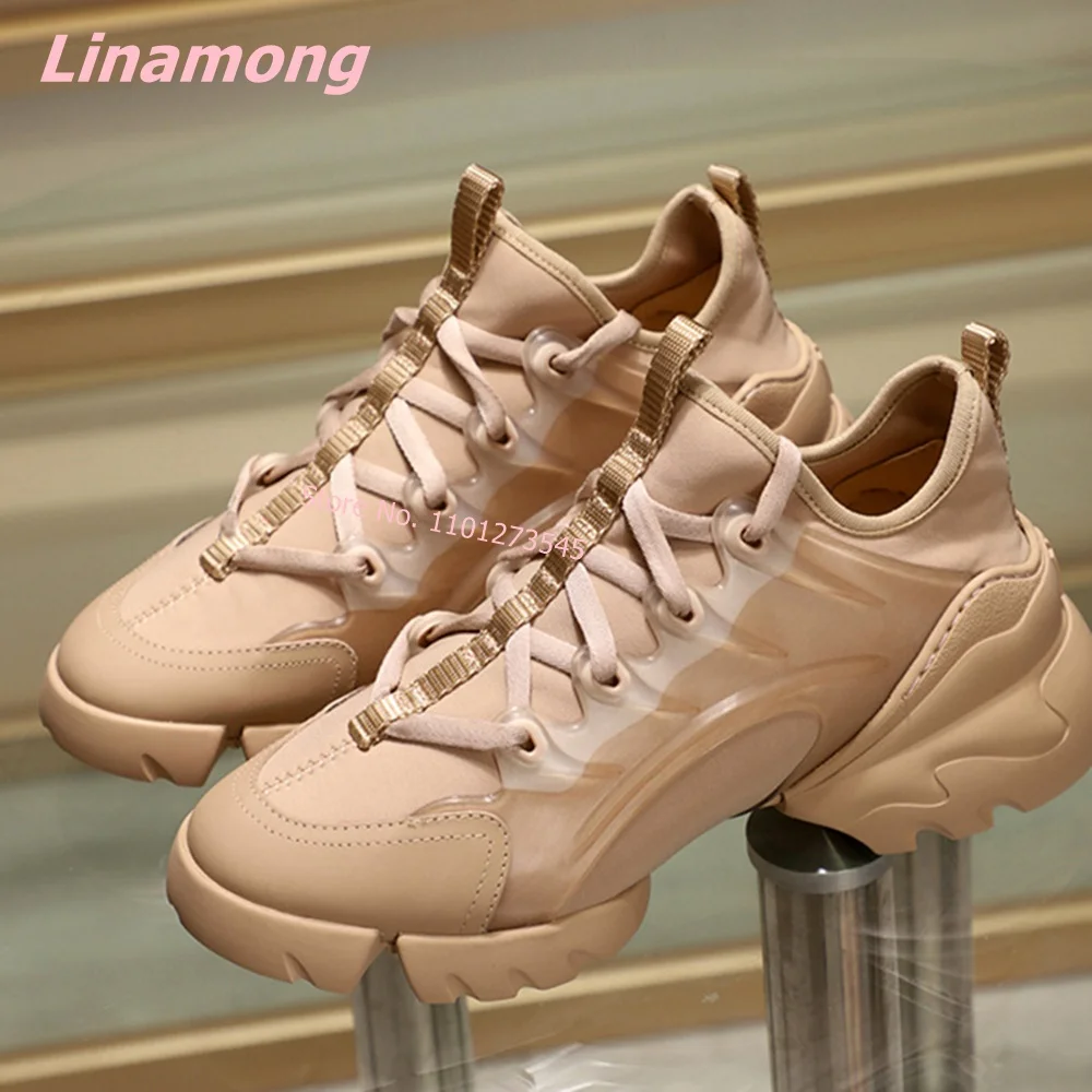 2024 New Canvas Women\'s Sneakers Lace Up Luxury Brand Round Toe Cool Comfortable Breathable Sports Running Shoes Vulcanized