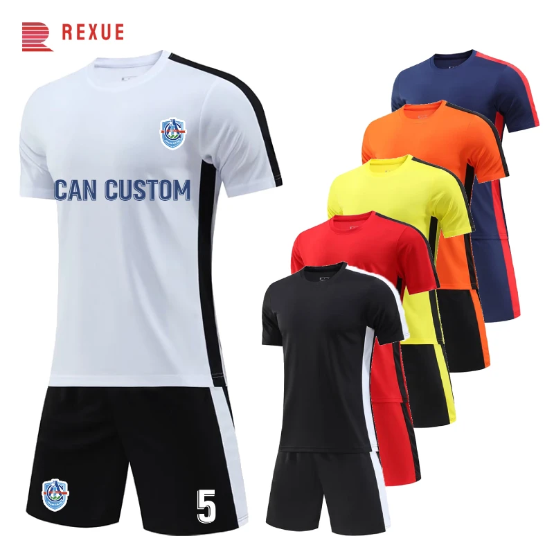 Customized Logo Kids Soccer Uniforms Children Survetement Football Clothes Men Team Jersey Short Set Youth Training Sports Wear