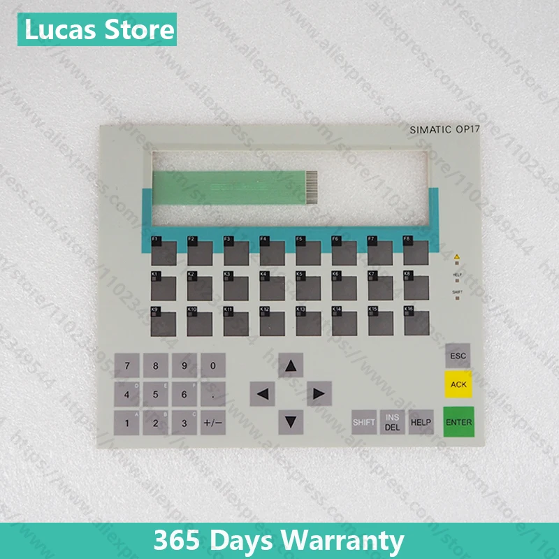 Plastic Shell Housing Cover Case, capas frontais e traseiras, teclado de membrana, 6AV3 617-1JC00-0AX1 6AV3617-1JC00-0AX1 OP17