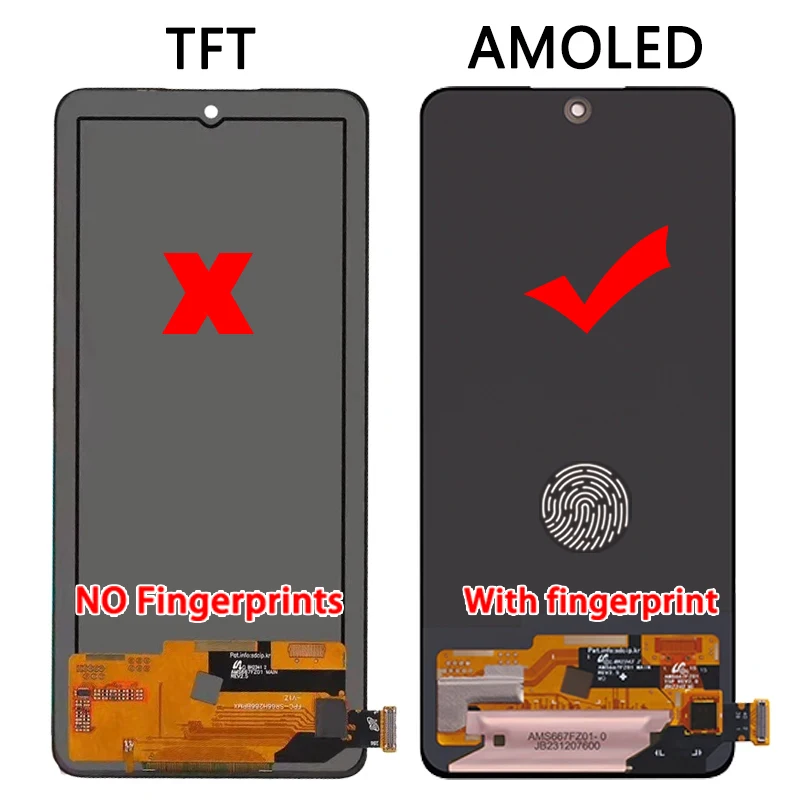 Super AMOLED for Xiaomi Redmi Note 13 4G 23129RAA4G 23124RA7EO Lcd Display Digital Touch Screen for Redmi Note13 4G Screen