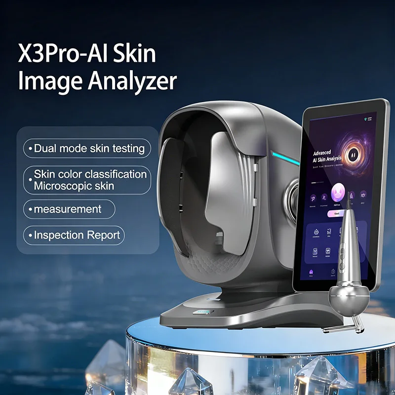 X3 Pro Professional AI Skin Analysis Machine 3D Facial Skin Analyzer With Hair Scalp Analysis Latest Technology For Beauty Care