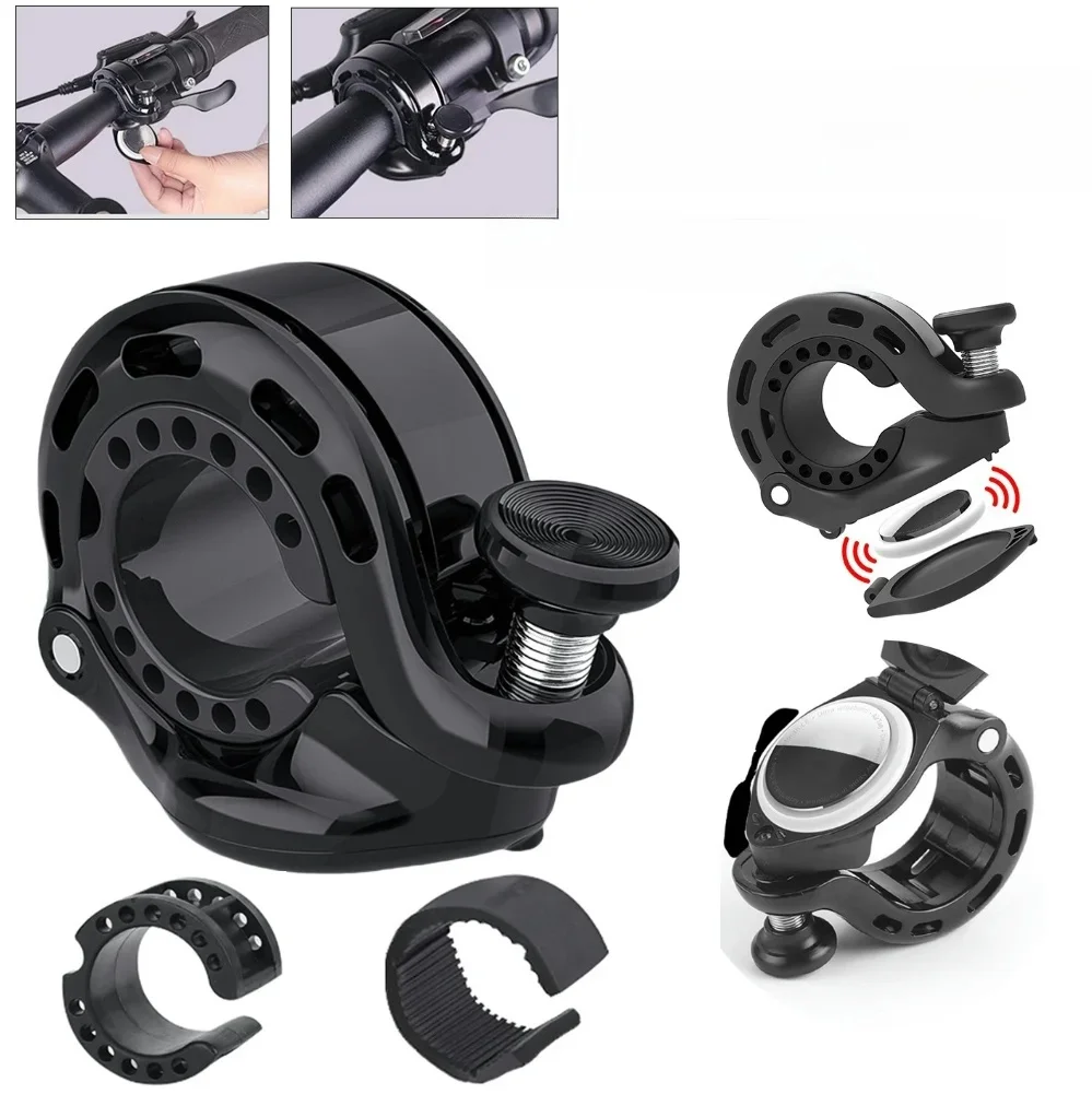 AliExpress Mountain Bike Bell for Apple AirTag Aluminium Alloy MTB Cycling Horn Bike Handlebar Bell for Road Bike Ebike MTB
