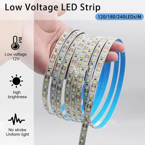 1 Roll 5M 2835 LED Strip Light, Under Cabinet Lighting, 6000K/4000K/3000K, for Bedroom Kitchen Decor, & Christmas Decoration