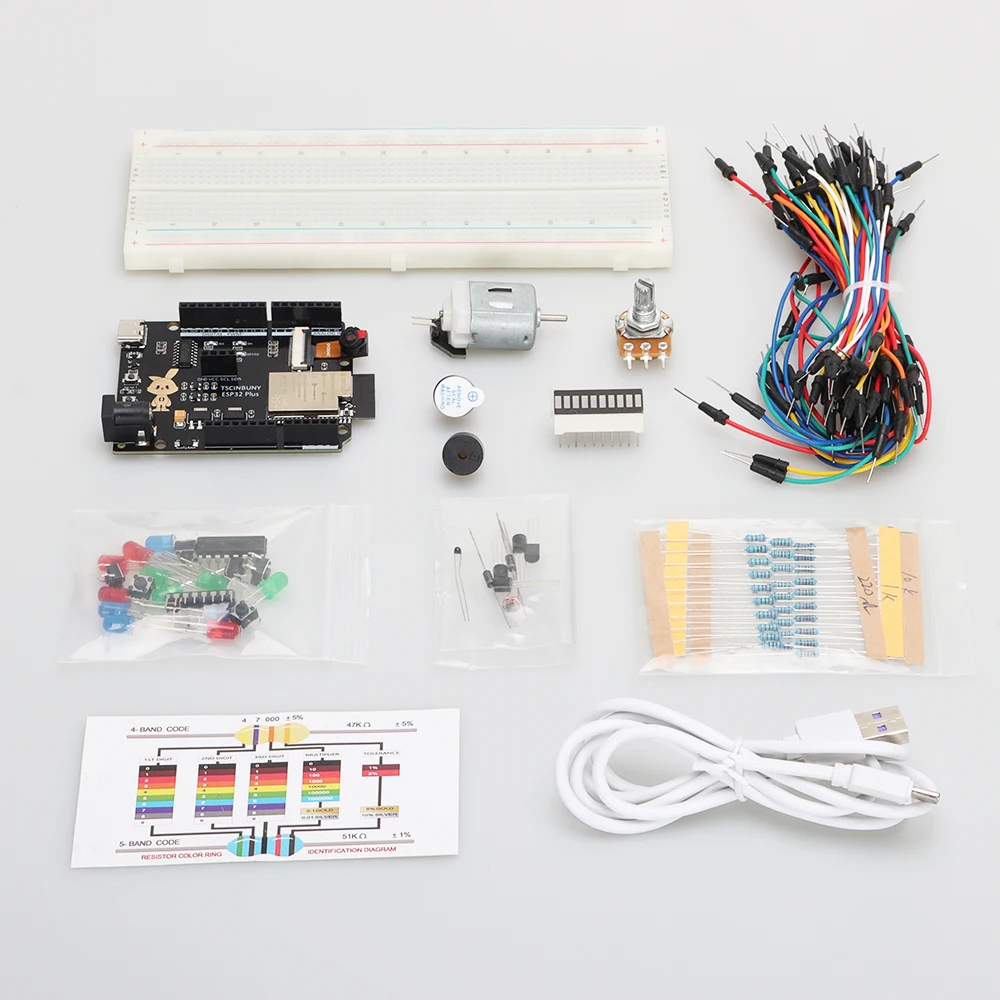 Tscinbuny Automation Kits Complete ESP32 Camera Plus Kit Education & Maker Smart Electronics Kits For Arduino Programmable Set