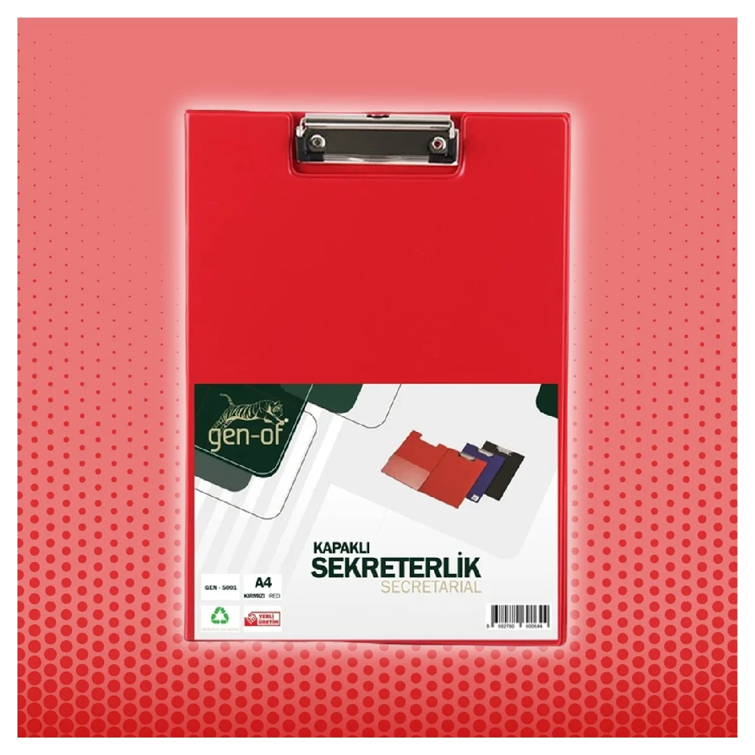 

Gen-Of A4 Clipboard With Cover Black Red Blue Color Lid High Quality Turkish Brand Office School Stationery Secreteriat Notepad