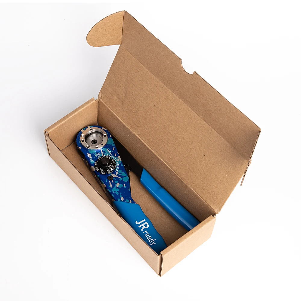 JRready NEW-AS1(Small Size M22520/1-01) Camouflage Blue Indent Crimp Tool 12-26AWG