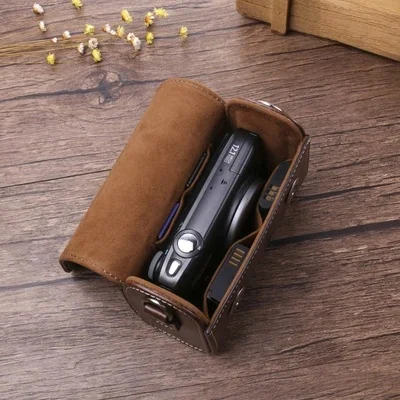 Kamera Retro skórzane etui torba dla mikro pojedyncze SONY RX100 VII VI V VA IV III II HX90 HX80 HX99 HX95 HX60V HX50 HX30 HX20 — zdjęcie 2