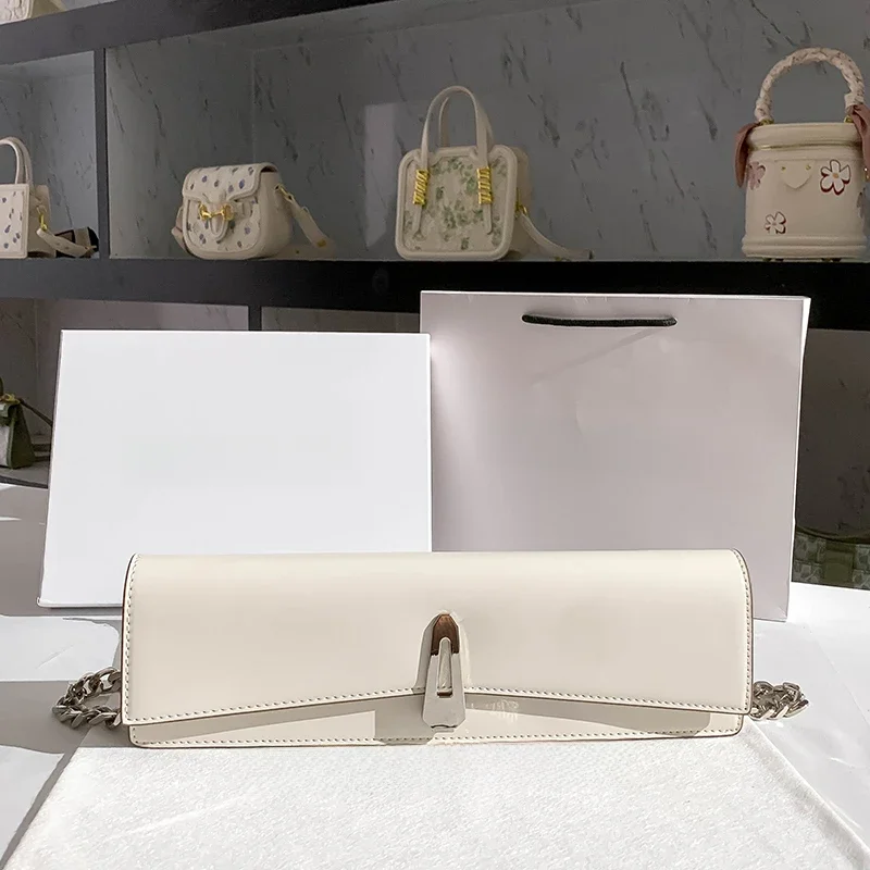 Wysokiej jakości teksturowana kwadratowa torebka damska z łańcuszkiem, torebka na ramię, torebka pod pachę, damska portmonetka, torba crossbody, torba codzienna. — zdjęcie 2