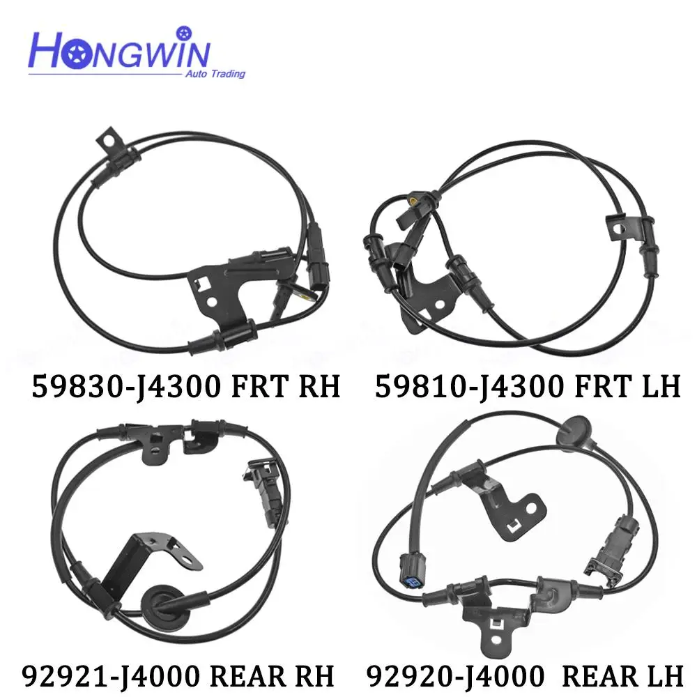 ด้านหน้าและด้านหลังขวาซ้ายเซ็นเซอร์ความเร็วล้อ ABS สําหรับ Hyundai Celesta Elantra ใหม่ 59810-J4300 59830-J4300 92920-J4000 92921-J4000