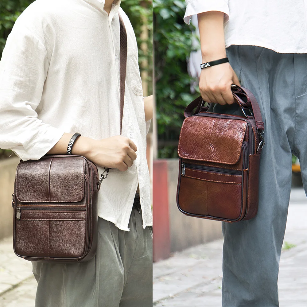 Westal shoulder bag husband bag men leather bag genuine leather handbag men messenger bag