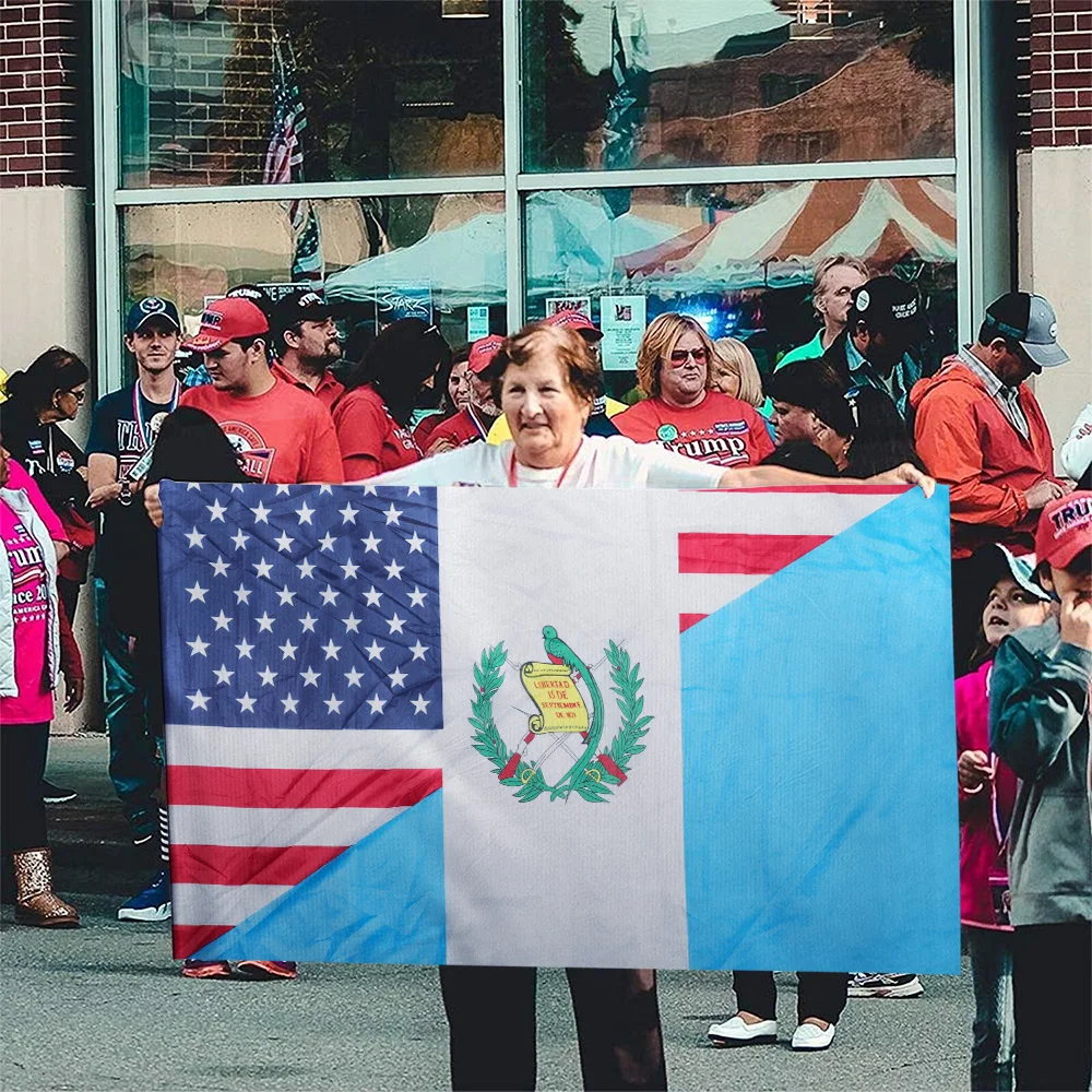 Bezpośrednia dostawa 100% flagi przyjaźni poliestrowej Ameryki narodowej USA Guatemala