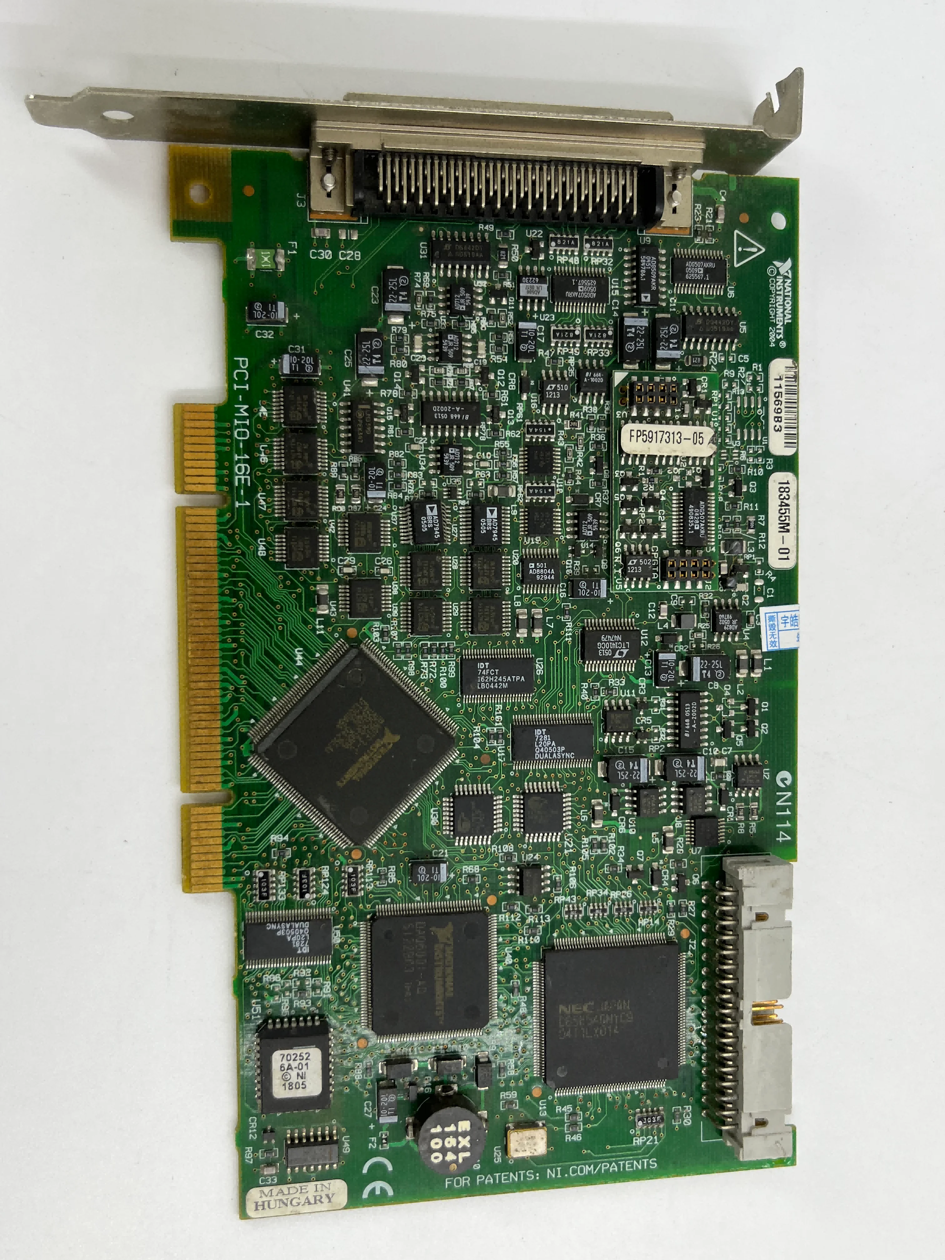 National Instruments PCI-MIO-16E-1 Multifunction PCI DAQ Card