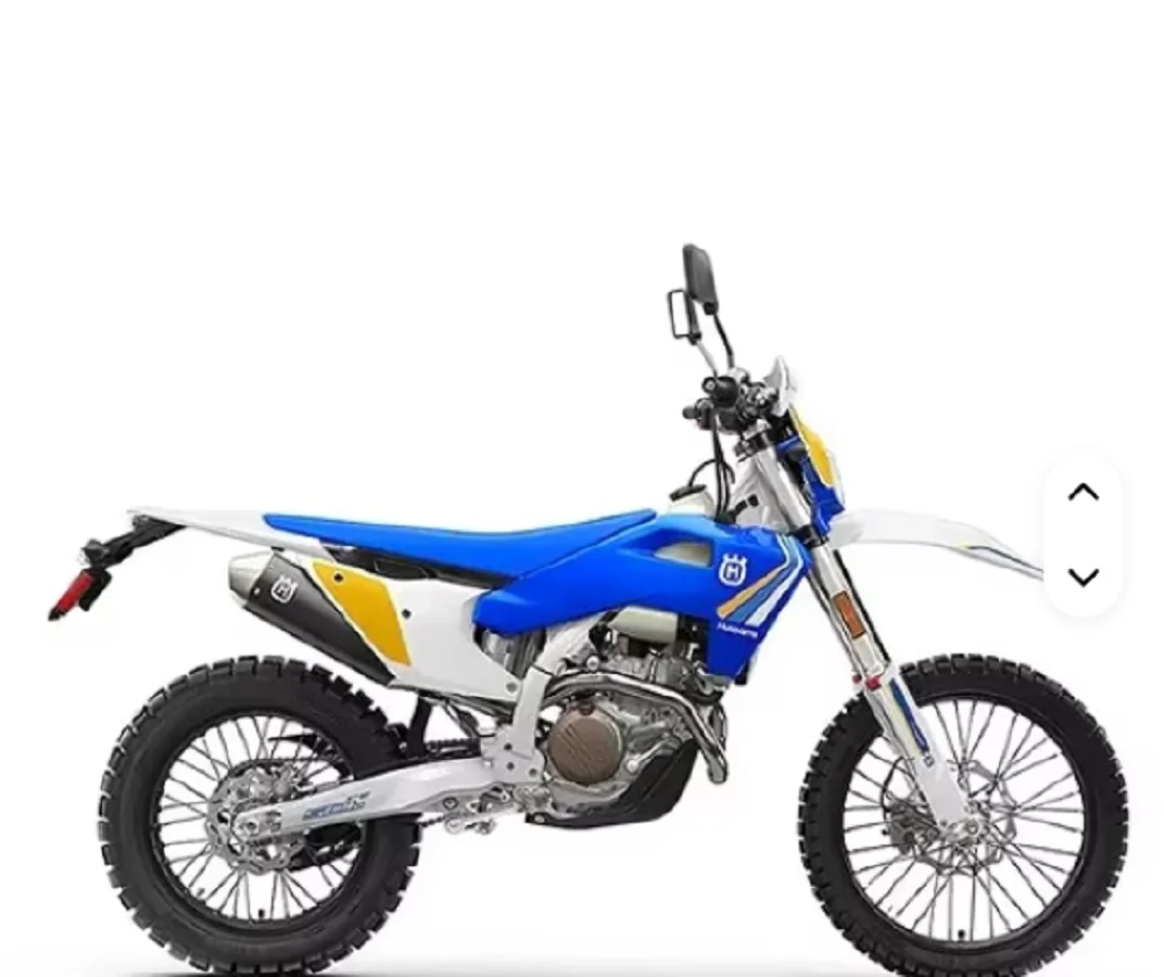 

Высокопроизводительные дорожные мотоциклы Husqvarnaa FE Heritage 501s 2025 года выпуска.