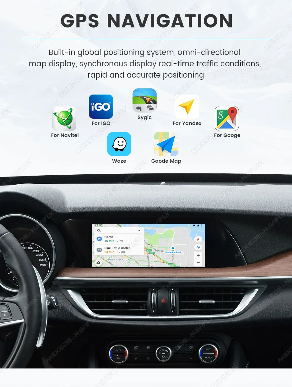MEKEDE Kabelloses Carplay BOX Android Auto MINI BOX für Alfa Romeo Giulietta OEM-Bildschirm Upgrade-Modul DSP BT Unterstützt YOUTUBE Netflix Twitch TikTok Facebook Kamera Carplay BOX Unterstützt Mirror Link HDMI IN Sprachsteuerung – Detail 11