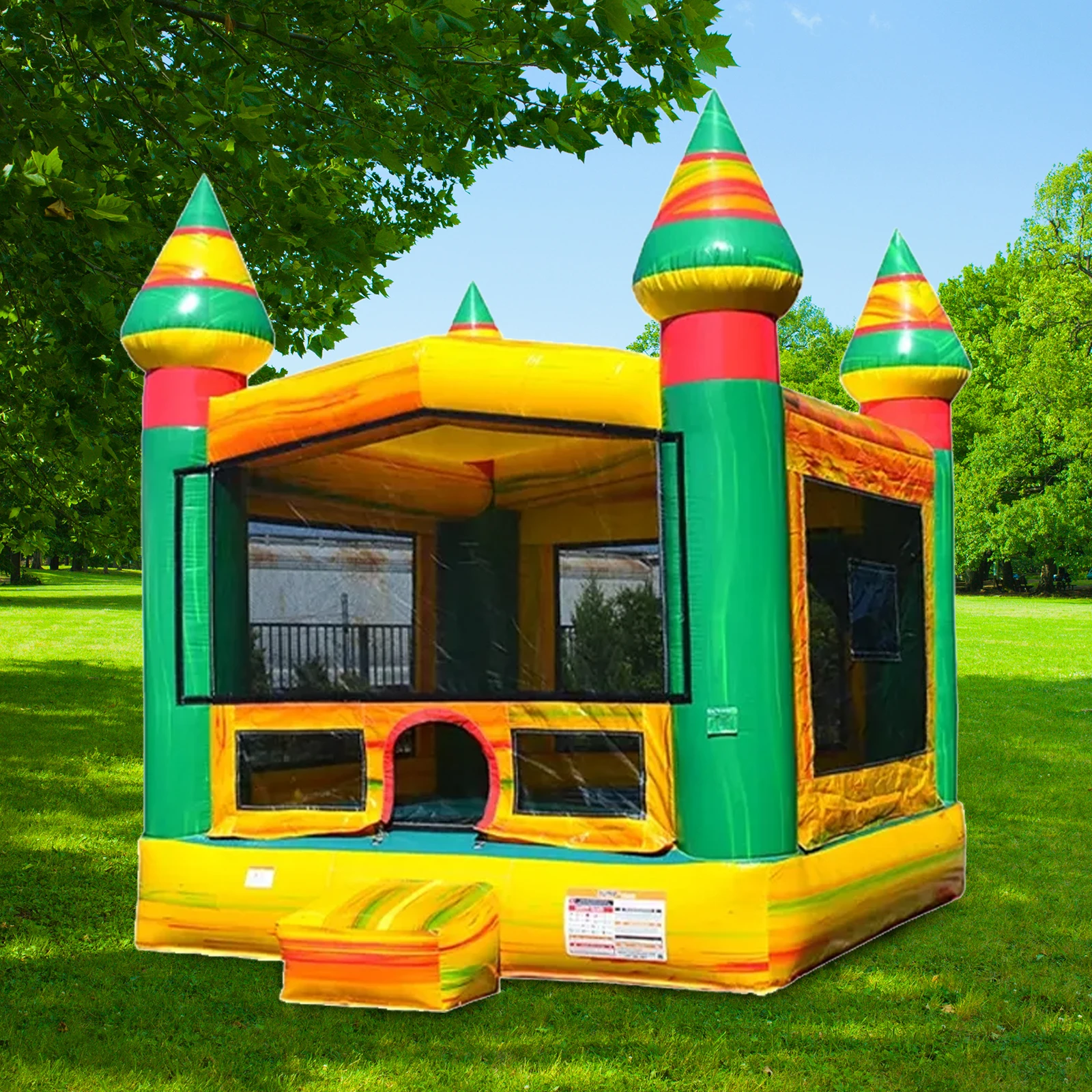 Maison de rebond gonflable de qualité commerciale pour enfants et adultes, panier de basket-ball, fête en plein air et en intérieur, plus grand, 13 pieds