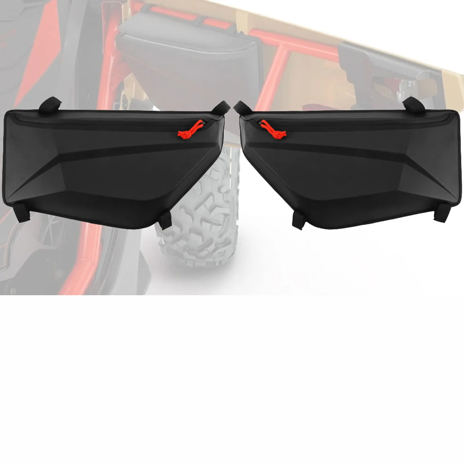 

2 шт. передние боковые сумки-органайзеры для дверей, сверхпрочные, вместимостью 5 л, легко устанавливаемые, устойчивые к непогоде, для Can-Am Maverick X3 X3 Max