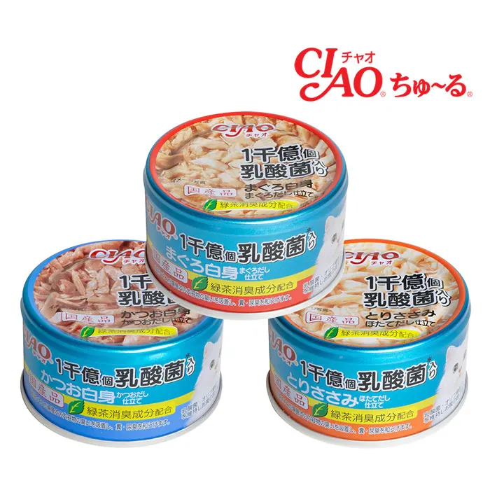 Inaba ciao 100 billion lactobacillus can 85g x 24 cat snack