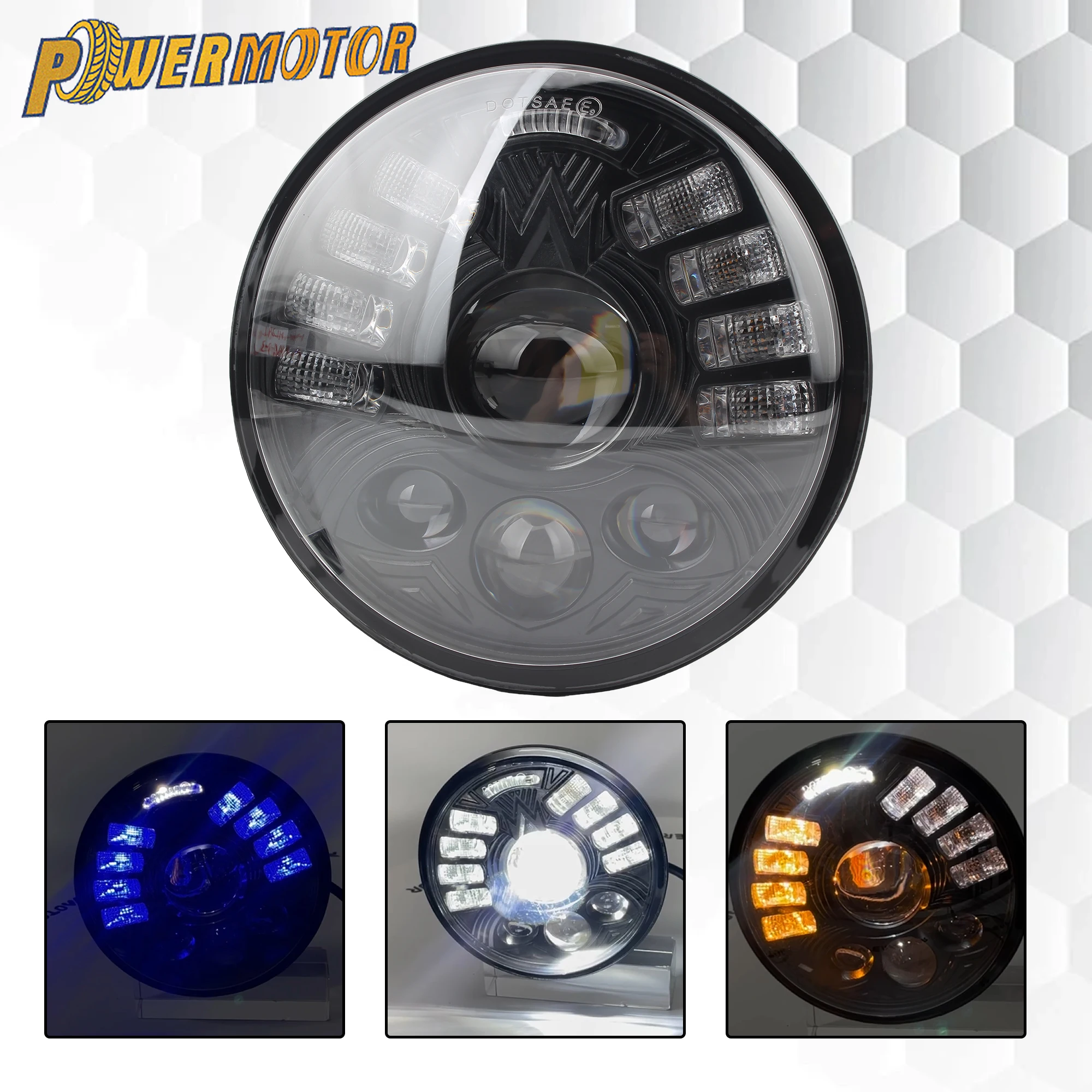 

Universal Motorcycle 5.5Inch Headlight LED Matrix Spotlight Headlamp DRL for Harley Indian Honda Yamaha Motorbike Accessories
