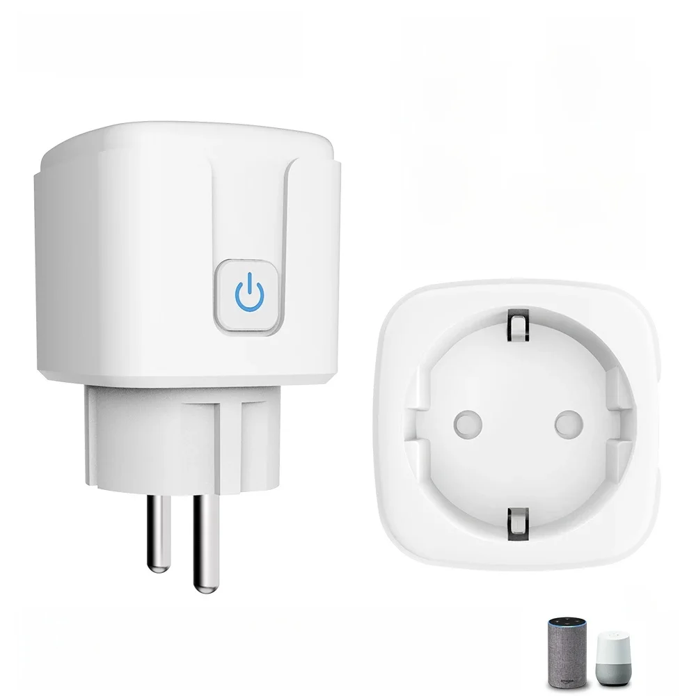Tuya Smart Socket EU16A/20A Wifi Smart Plug With Power Monitoring Smart Life APP Remote Control Support Google Assistant Alexa — zdjęcie 2