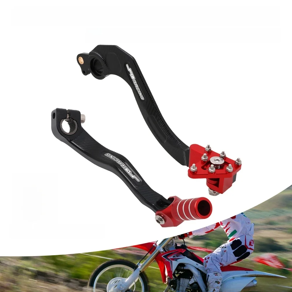 Motocyklowa składana dźwignia zmiany biegów CNC Pedał hamulca do HONDA CRF450R CRF250R CRF 450R 250R 250 450 R 450RX 250RX — zdjęcie 2