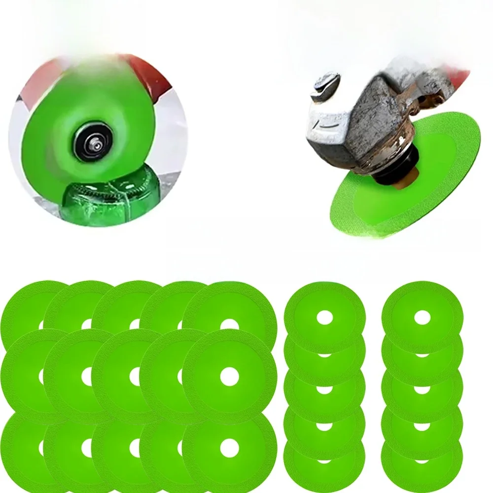 Nowość! 1-25 sztuk 100/115/125mm tarcza do cięcia szkła ceramiczne ostrze tnące diamentowe butelki wina brzeszczot Jade Crystal szlifowanie fazowanie — 2