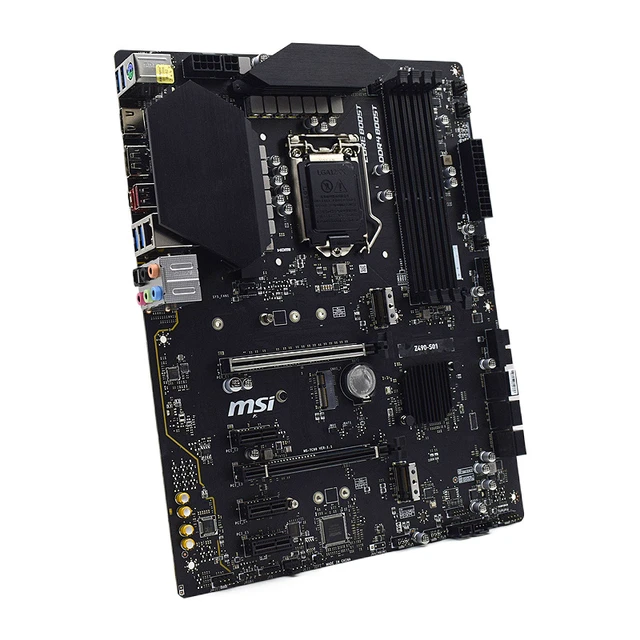 Lga 1200 msi Z490-S01マザーボード,Intel z490 x ddr4マザーボード,4x128gb,2 x m.2