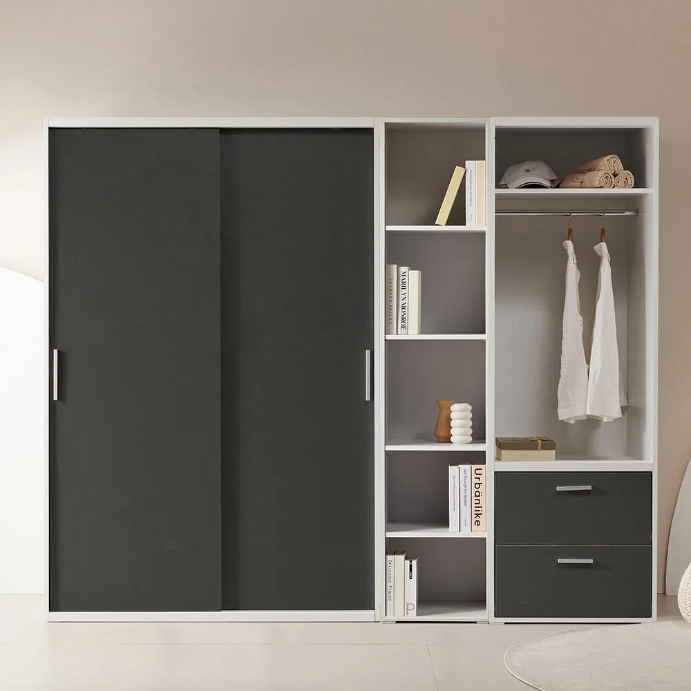 Faro Mise Venus 2200 open storage sliding wardrobe set IFO056 _ Fire delivery