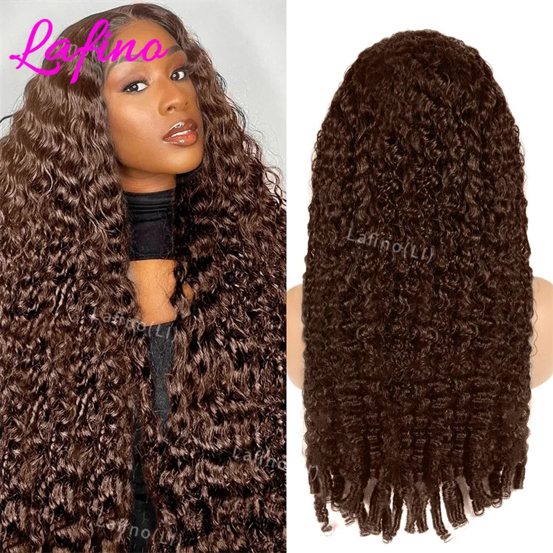

Chocolate Brown Burmese Curly Hair Wig 13x6 Hd Lace Frontal Wig Pixie Curly 30 Inch 13x4 Lace Frontal Human Hair Wigs For Women