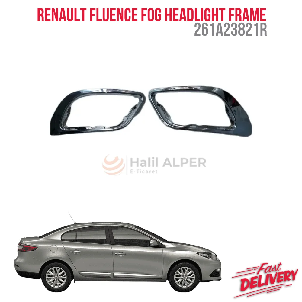 

FOR FOG HEADLIGHT FRAME RIGHT LEFT CHROME PROTECTIVE GRILLE RENAULT FLUENCE 261A23821R 261 A32113R HIGH QUALITY