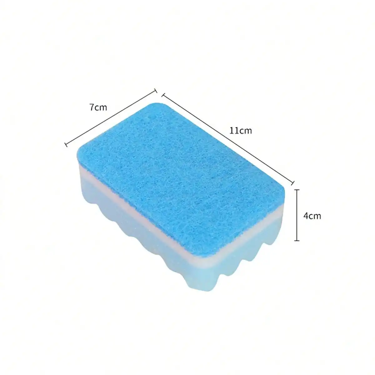 1/5/10pcs Cleaning Sponge with Three Layers of Colorful Wavy Sponge Blocks for Kitchen, Household, Car, Double-Sided Cleaning