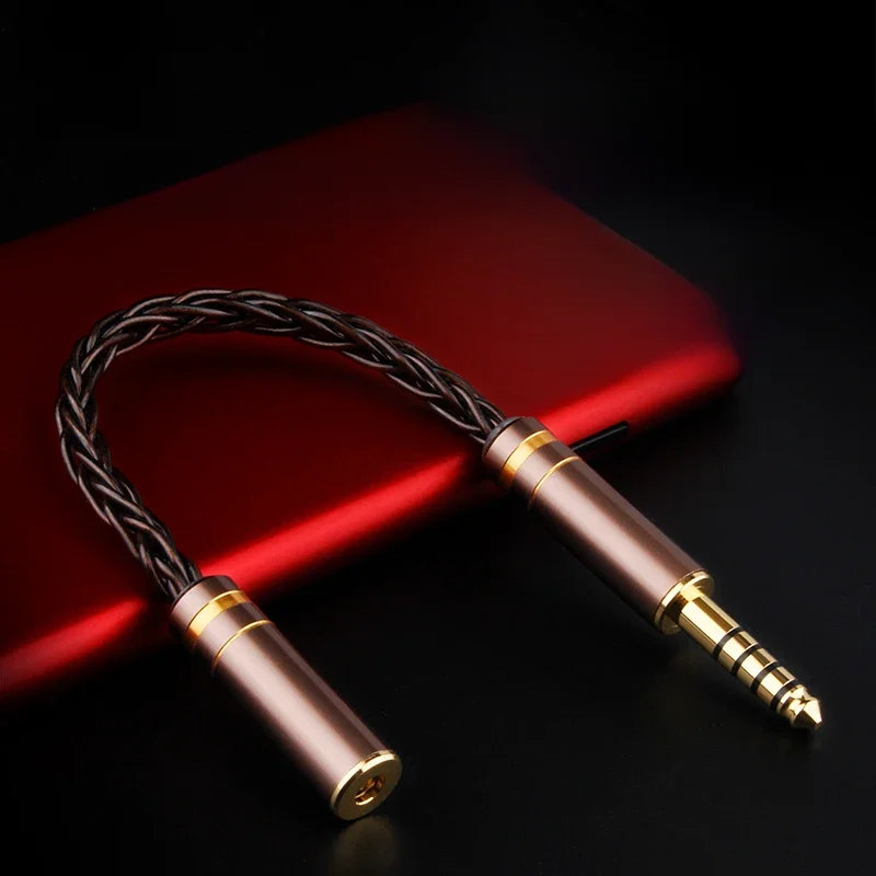 Kabel konwertujący zbalansowany 2.5/3.5/4.4mm męski na 2.5/3.5/4.4mm żeński, adapter kabla HiFi do bezstratnej transmisji dla Sony — zdjęcie produktu 7