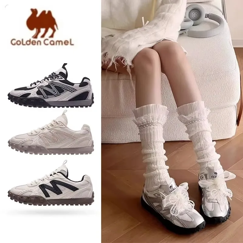 

Golden Camel Thin Bottom Flowing Light Women's Leisure Sports Shoes 2025 New Non Slip Flat Bottom Retro German Training Shoes