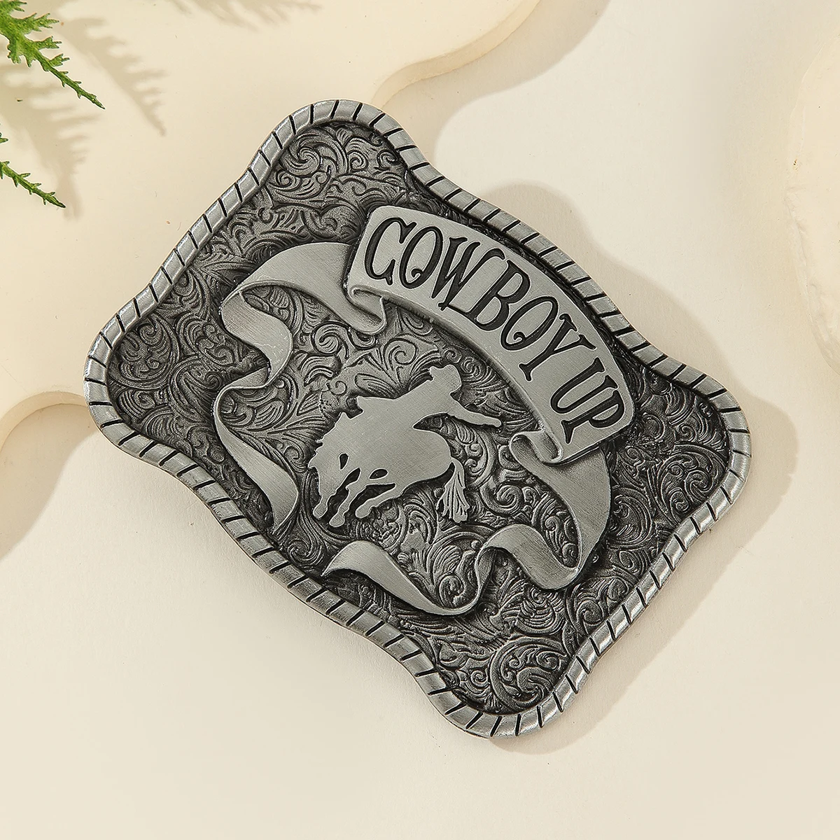 1PC Western Cowboy Belt Buckle Unisex Detachable, Perfect Gift Ideal Choice