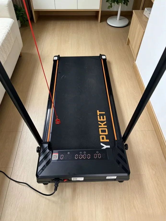 RAMYPOKET Treadmill For Home Use Foldable With Incline 12% App Control & Three Window LED Display 1-12km/h 150kg Compact Walking Pad photo review