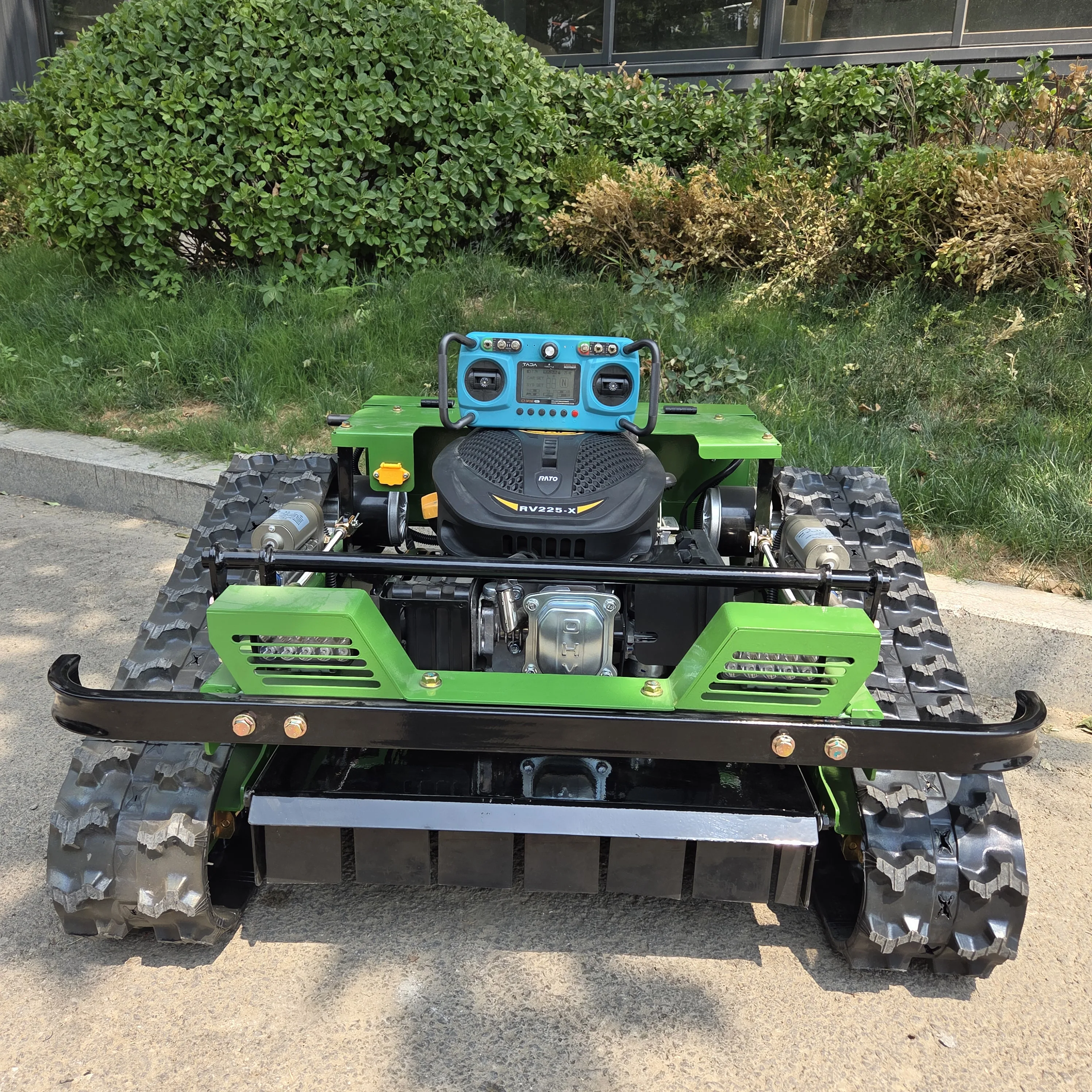 모든 지형 사용 가능 충전식 제로턴 경사 45도 잔디깎이 °   스마트 원격 제어 로봇 정원 가솔린 무선 기계