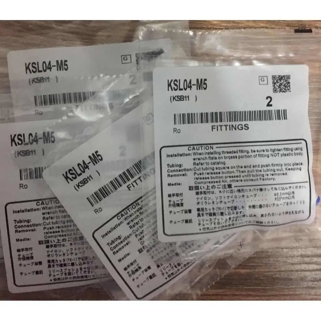 10pcs/bag Fitting KSL04-M5 KSL04-M6 KSL04-01S KSL06-M5 KSL06-M6 KSL06-01S KSL06-02S KSL08-01S