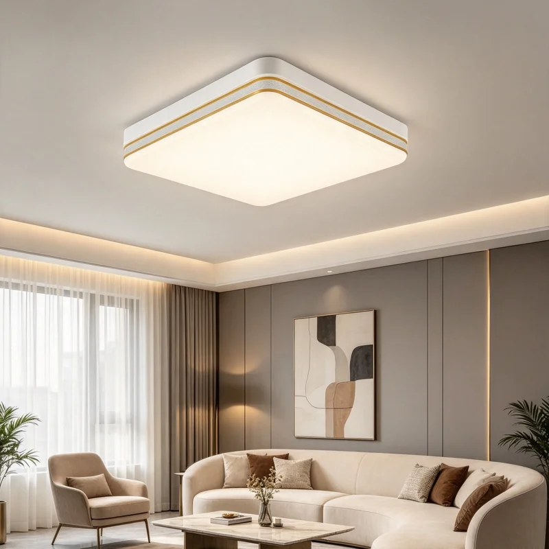 18‑48W LED Flush Mount Ceiling Light, 3000K‑6000K Ceiling Lamp, Indoor Close‑to‑Ceiling Lighting Fixture for Bedroom Kitchen