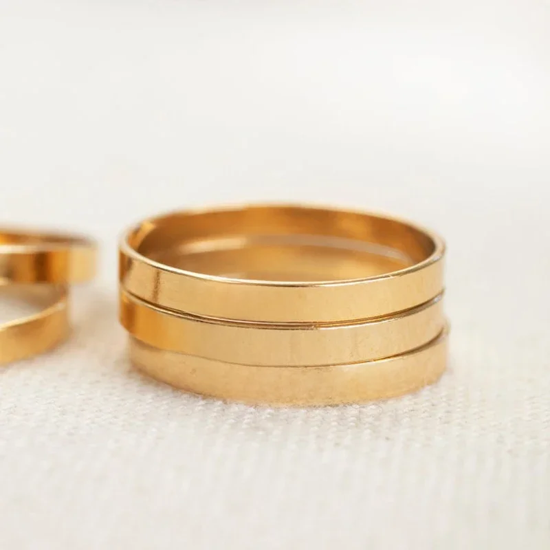 Niestandardowy pierścionek Delikatny pierścionek z imieniem 14-karatowego złota Biżuteria z literami Pierścionki na środek palca Anillos Mujer Boho Minimalizm Pierścionki dla kobiet — zdjęcie 2