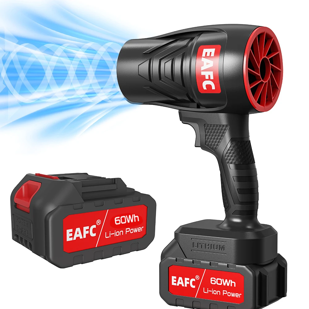 EAFC – ventilateur Turbo puissant avec pression d'air, 380g, pour nettoyer les feuilles tombées, la neige et le sable, avec batterie de Style Makita 21V