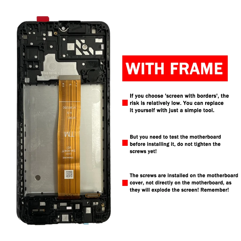 6.5”Hight Quality A04s Display For Samsung  A04S LCD Display Touch Screen Digitizer For samsung A047F, A047F/DS,  LCD