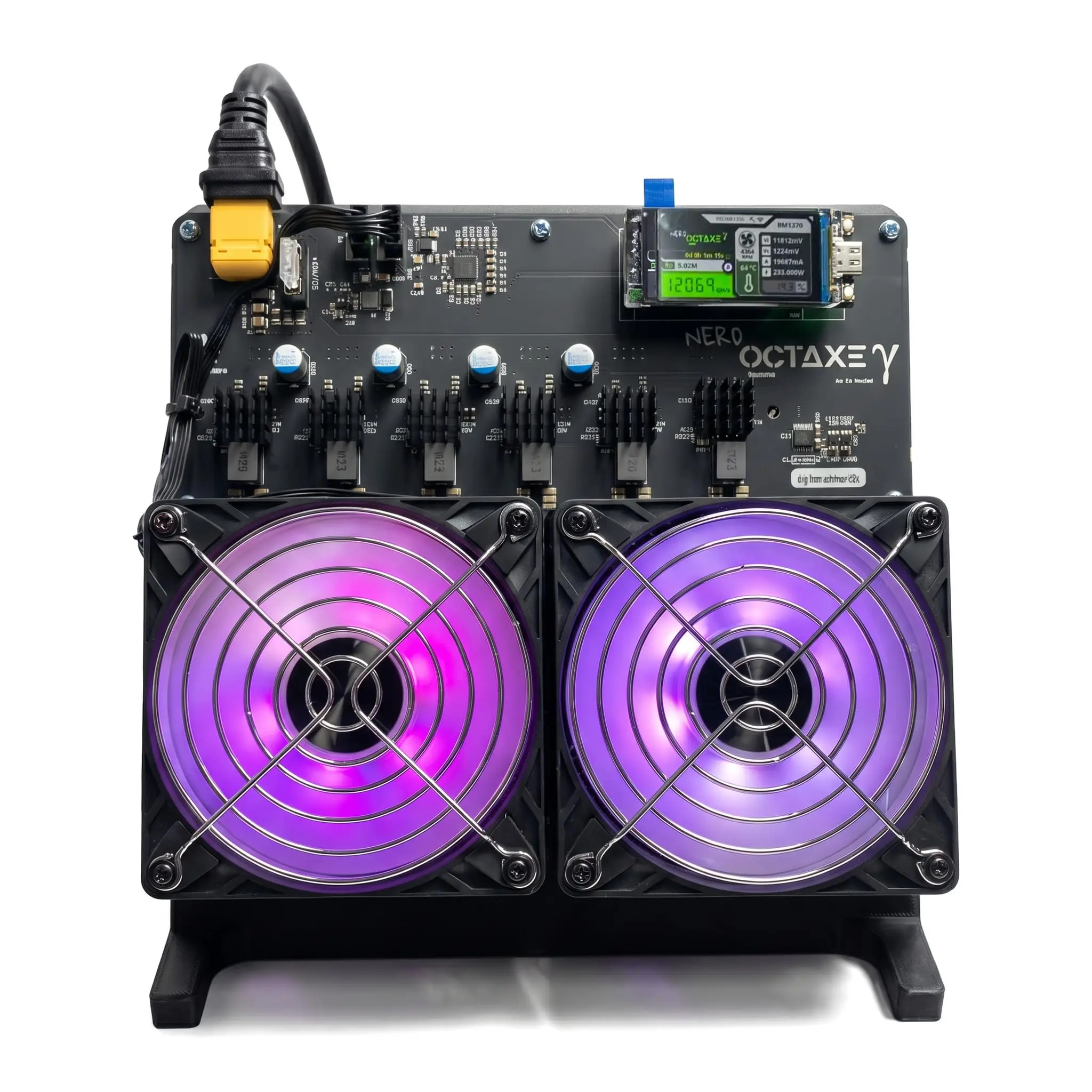 DISCOUNT SALE ON Nexus Miner Dual Fans Bitcoin Miner 8Th/s 150±10% ASIC Miner With 4*BM1370 Chips Low Noise Home Mining Built-in Small Display