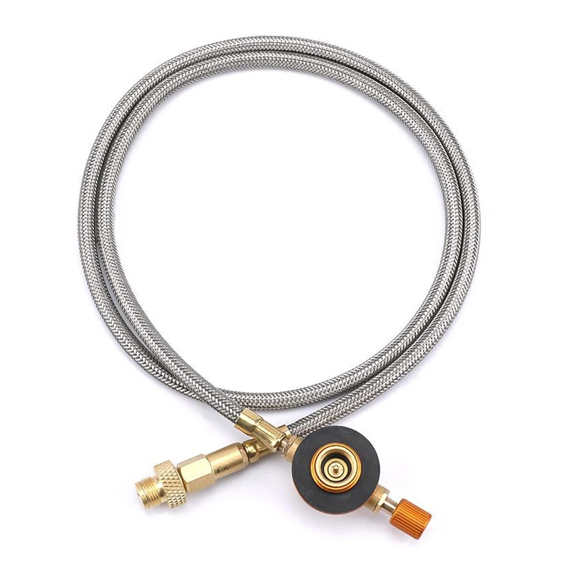 Iso gas Bhutan gas mini burner connection metal extension hose 1m